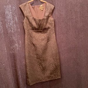 Navy blue knee length dress